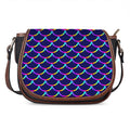 Mermaid Scales Pattern Print Saddle Bag
