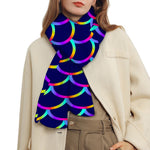 Mermaid Scales Pattern Print Scarf