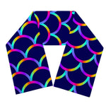 Mermaid Scales Pattern Print Scarf