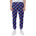 Mermaid Scales Pattern Print Joggers