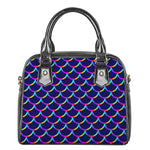 Mermaid Scales Pattern Print Shoulder Handbag