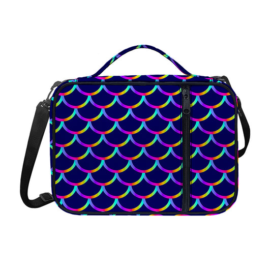 Mermaid Scales Pattern Print Shoulder Strap Bible Bag