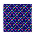 Mermaid Scales Pattern Print Silk Bandana