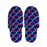 Mermaid Scales Pattern Print Slippers