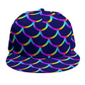 Mermaid Scales Pattern Print Snapback Cap