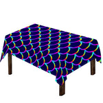 Mermaid Scales Pattern Print Tablecloth