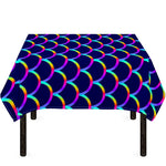 Mermaid Scales Pattern Print Tablecloth