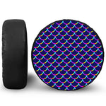 Mermaid Scales Pattern Print Tire Cover