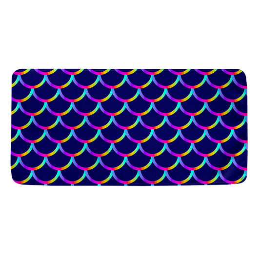 Mermaid Scales Pattern Print Towel