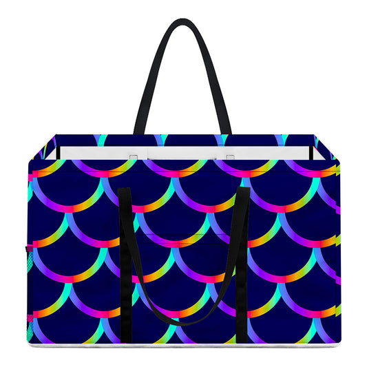 Mermaid Scales Pattern Print Utility Tote Bag