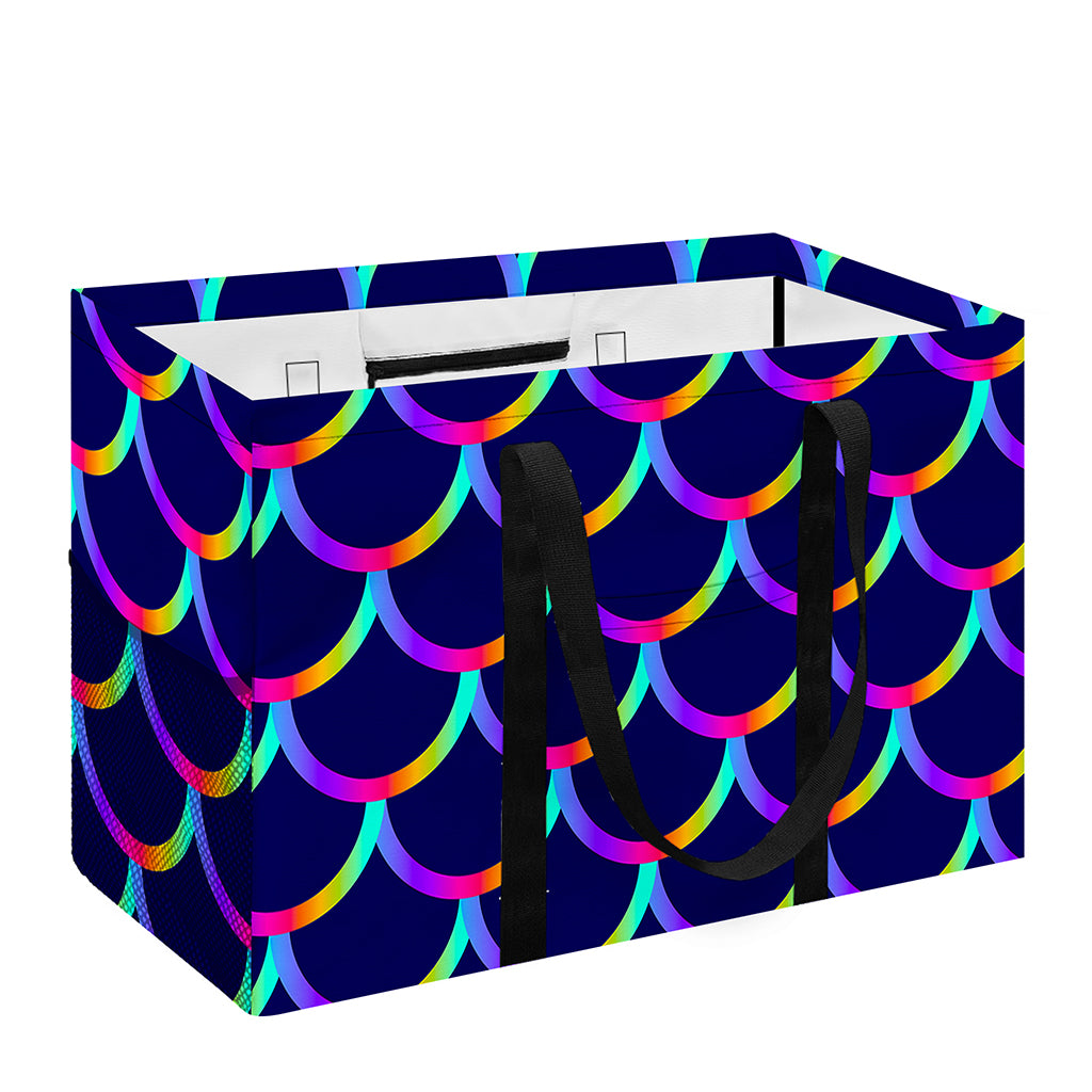 Mermaid Scales Pattern Print Utility Tote Bag