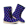 Mermaid Scales Pattern Print Winter Boots