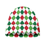 Merry Christmas Argyle Pattern Print Beanie