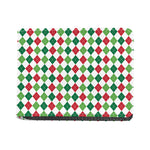 Merry Christmas Argyle Pattern Print Bifold Wallet