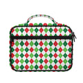Merry Christmas Argyle Pattern Print Briefcase Bible Bag
