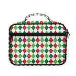 Merry Christmas Argyle Pattern Print Briefcase Bible Bag