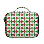 Merry Christmas Argyle Pattern Print Briefcase Bible Bag