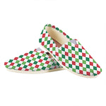 Merry Christmas Argyle Pattern Print Casual Shoes