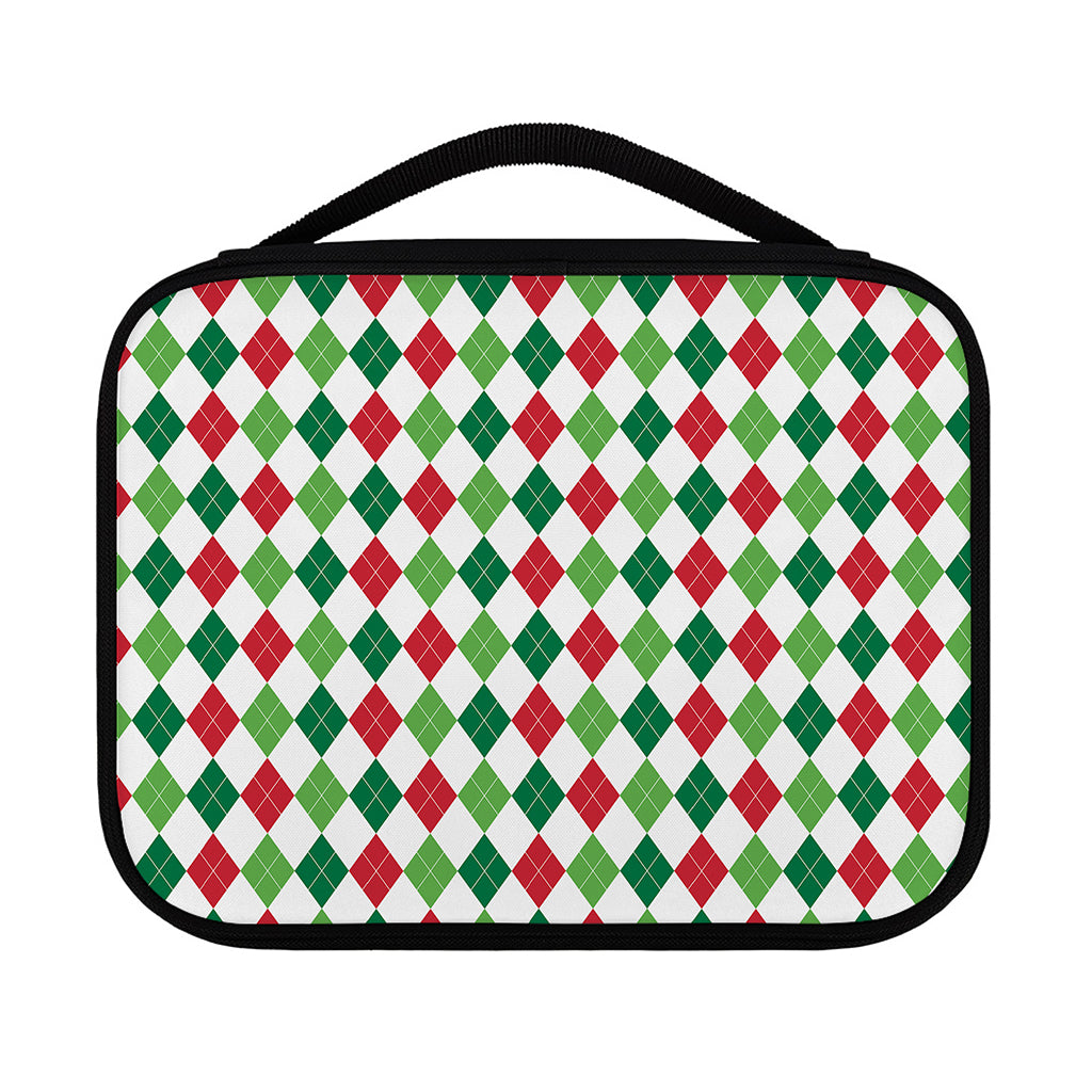 Merry Christmas Argyle Pattern Print Classic Bible Case