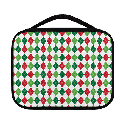 Merry Christmas Argyle Pattern Print Classic Bible Case
