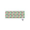 Merry Christmas Argyle Pattern Print Extended Mouse Pad