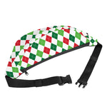Merry Christmas Argyle Pattern Print Fanny Pack