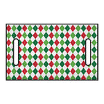 Merry Christmas Argyle Pattern Print Golf Cart Seat Cover