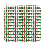 Merry Christmas Argyle Pattern Print Hand Towel