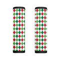 Merry Christmas Argyle Pattern Print Handle Covers