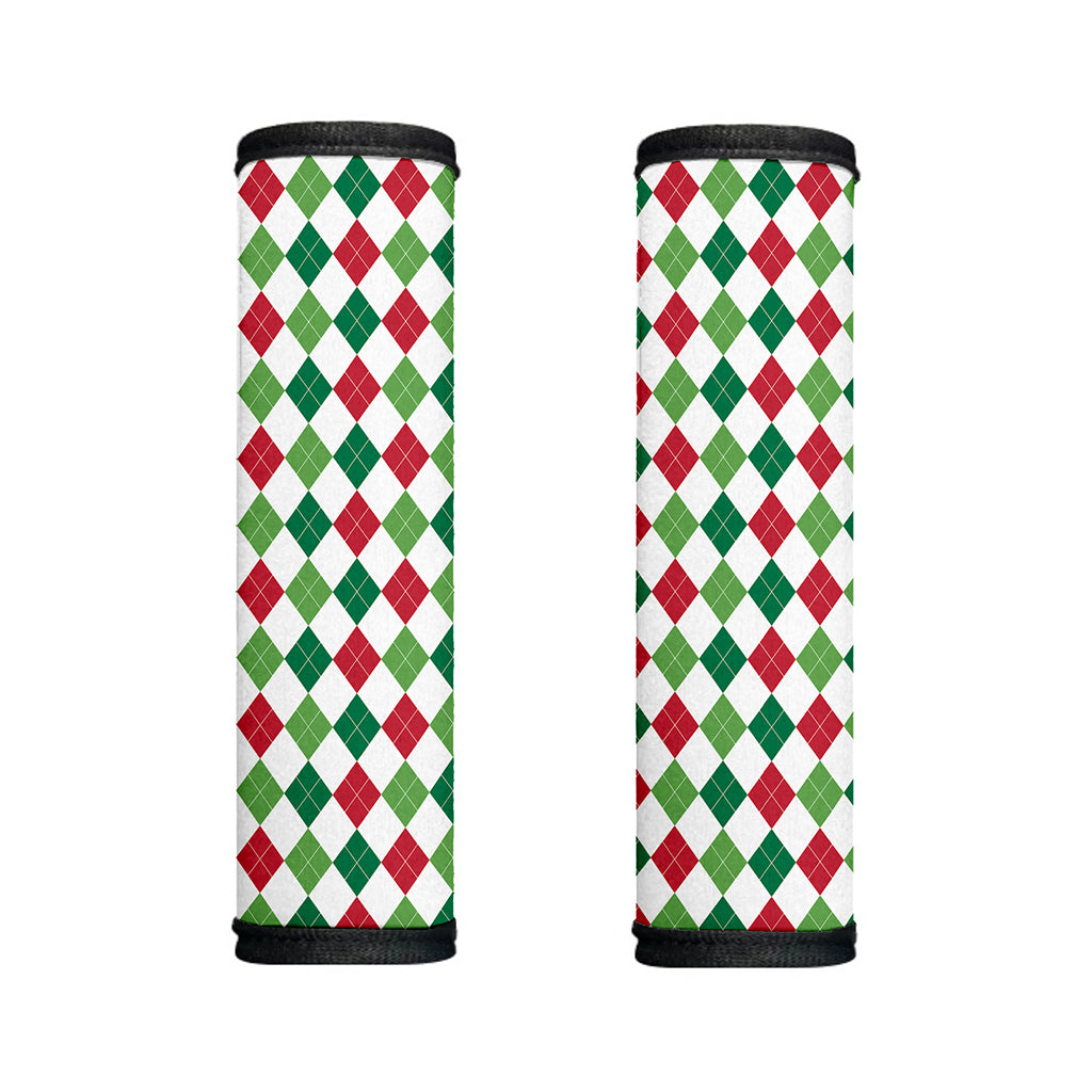 Merry Christmas Argyle Pattern Print Handle Covers