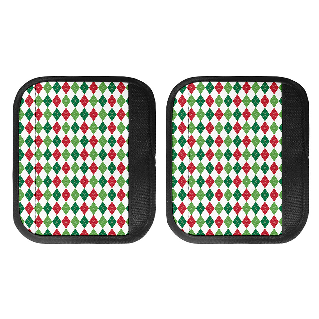 Merry Christmas Argyle Pattern Print Handle Covers
