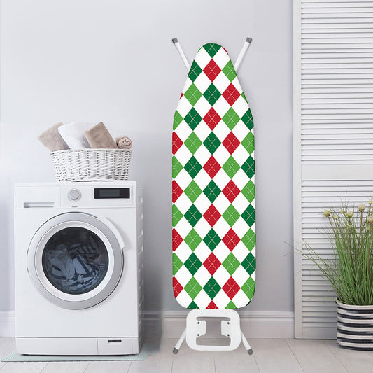 Merry Christmas Argyle Pattern Print Ironing Board Cover