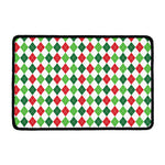 Merry Christmas Argyle Pattern Print Kitchen Mat