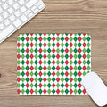Merry Christmas Argyle Pattern Print Mouse Pad