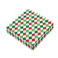 Merry Christmas Argyle Pattern Print Outdoor Seat Cushion Cover