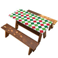 Merry Christmas Argyle Pattern Print Picnic Table Cover