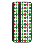 Merry Christmas Argyle Pattern Print Refrigerator Handle Covers