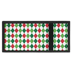 Merry Christmas Argyle Pattern Print Trifold Wallet