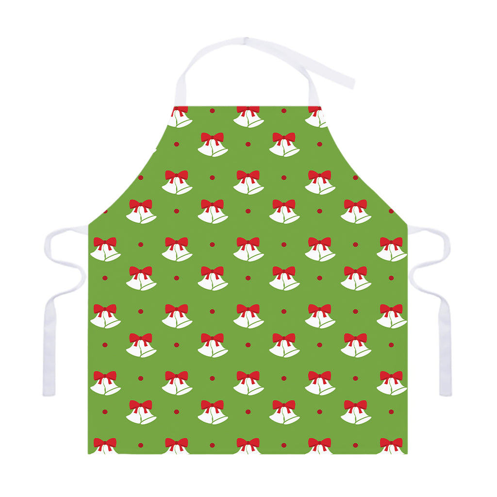 Merry Christmas Bells Pattern Print Adjustable Apron