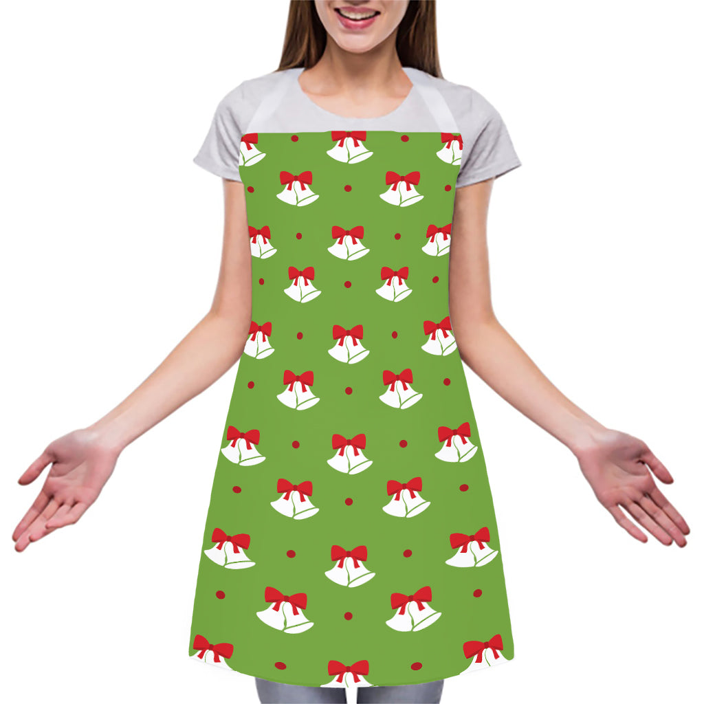 Merry Christmas Bells Pattern Print Adjustable Apron