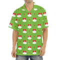 Merry Christmas Bells Pattern Print Aloha Shirt