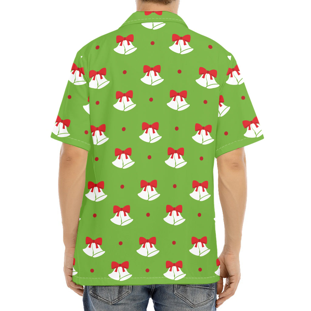 Merry Christmas Bells Pattern Print Aloha Shirt