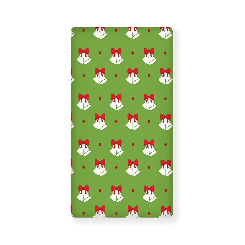 Merry Christmas Bells Pattern Print Baby Crib Sheet