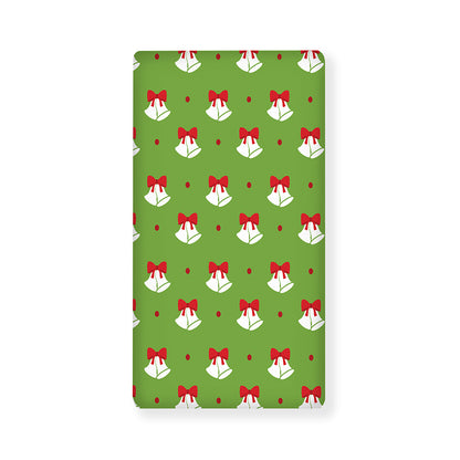 Merry Christmas Bells Pattern Print Baby Crib Sheet