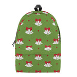 Merry Christmas Bells Pattern Print Backpack