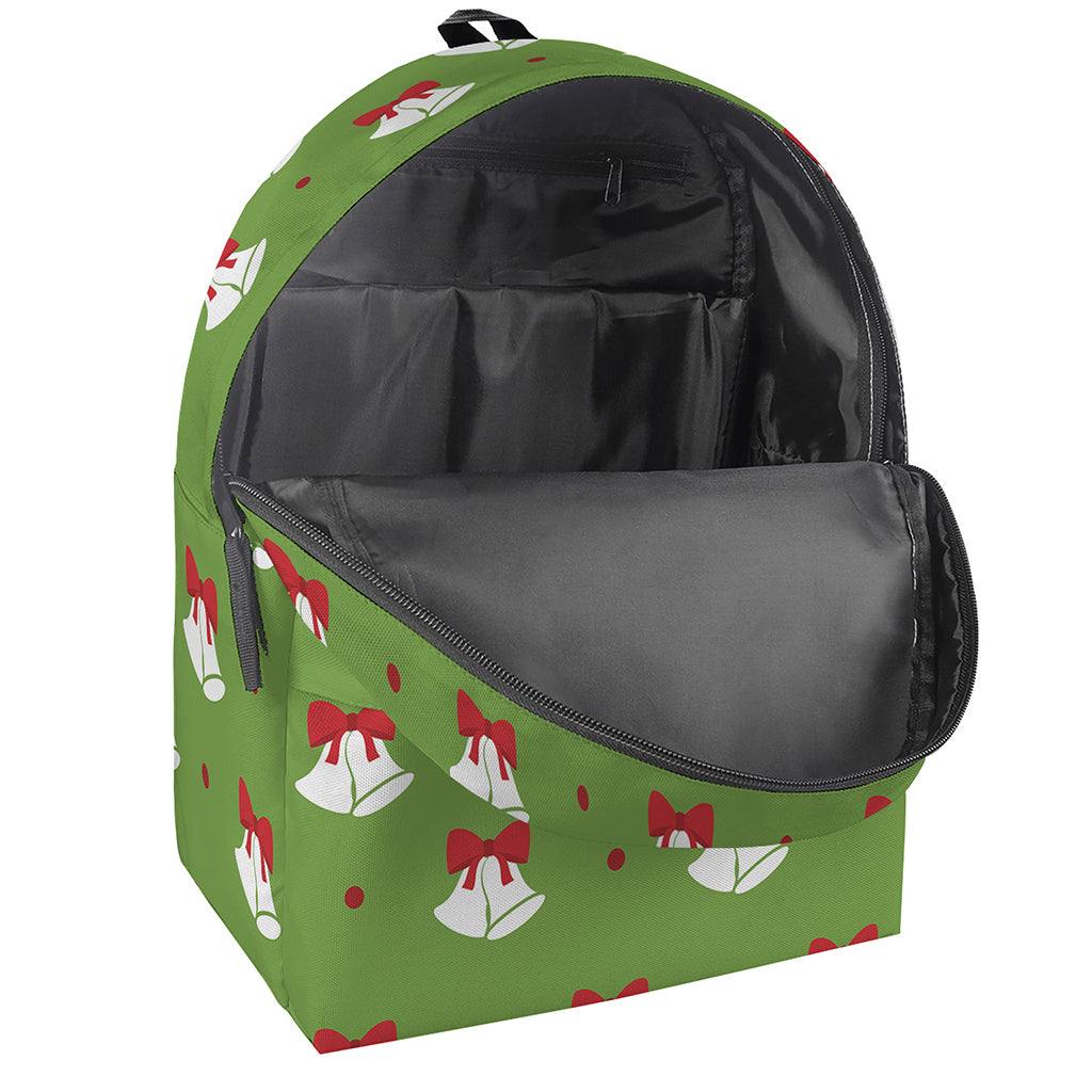Merry Christmas Bells Pattern Print Backpack