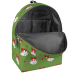 Merry Christmas Bells Pattern Print Backpack