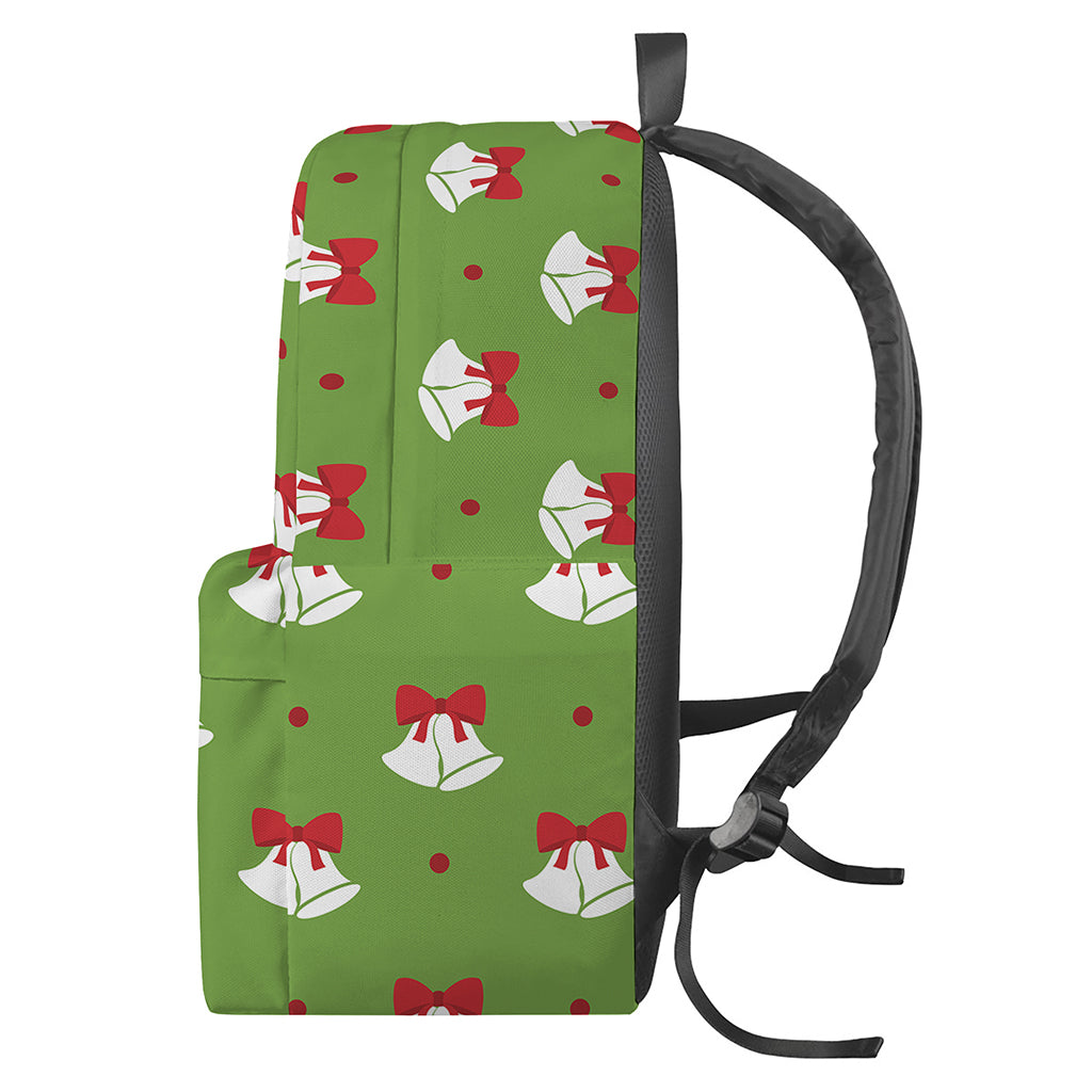 Merry Christmas Bells Pattern Print Backpack