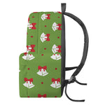 Merry Christmas Bells Pattern Print Backpack