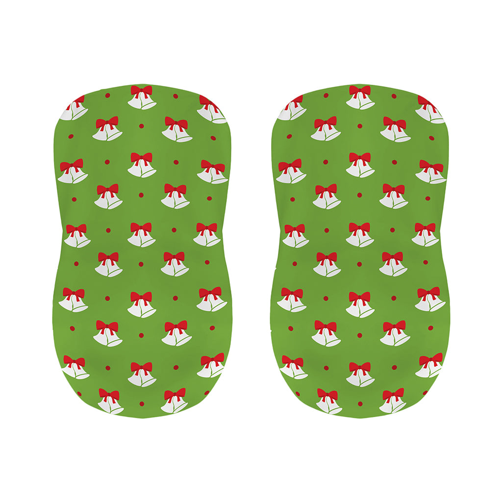 Merry Christmas Bells Pattern Print Bar Stool Covers